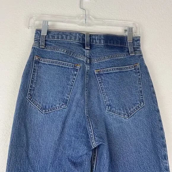 Abercrombie & Fitch Jeans 25/0s Short CURVE LOVE 90s Straight Ultra High Rise - Picture 5 of 10
